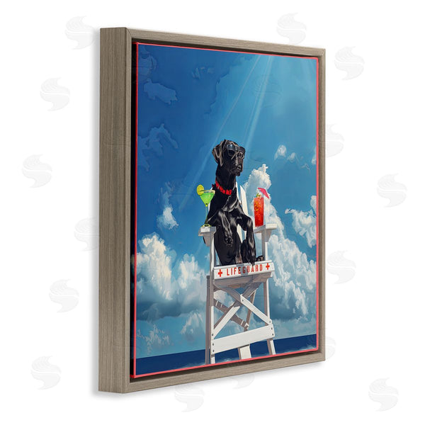 Stupell Industries Jim Baldwin | Guard Dog Lifeguard Wall Art