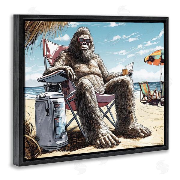 Stupell Industries Jim Baldwin | Hairy Monster On Beach Wall Art