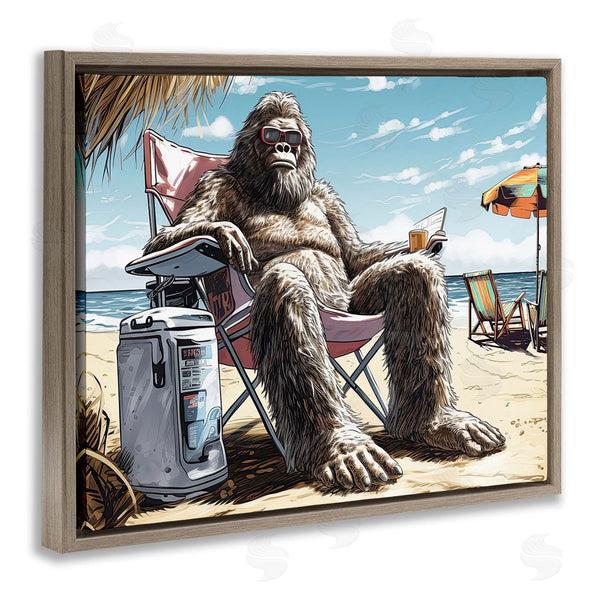 Stupell Industries Jim Baldwin | Hairy Monster On Beach Wall Art