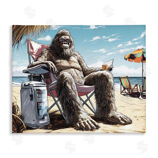stupell industries Jim Baldwin | Hairy Monster on Beach Wall Art