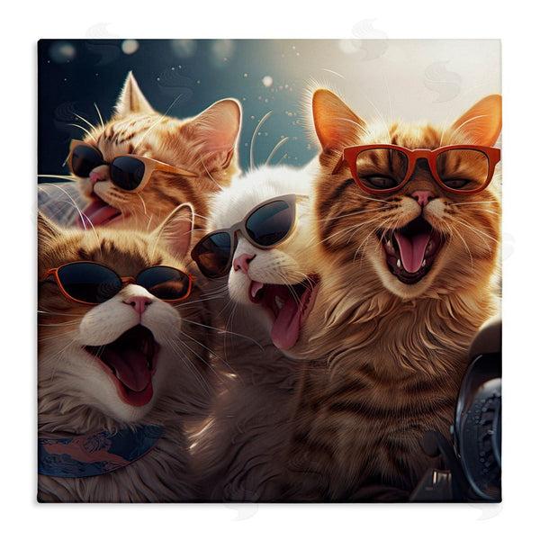 stupell industries Jim Baldwin | Happy Cats Singing Wall Art