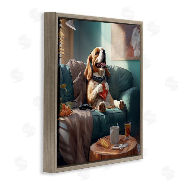 Stupell Industries Jim Baldwin | Happy Dog On Couch Wall Art