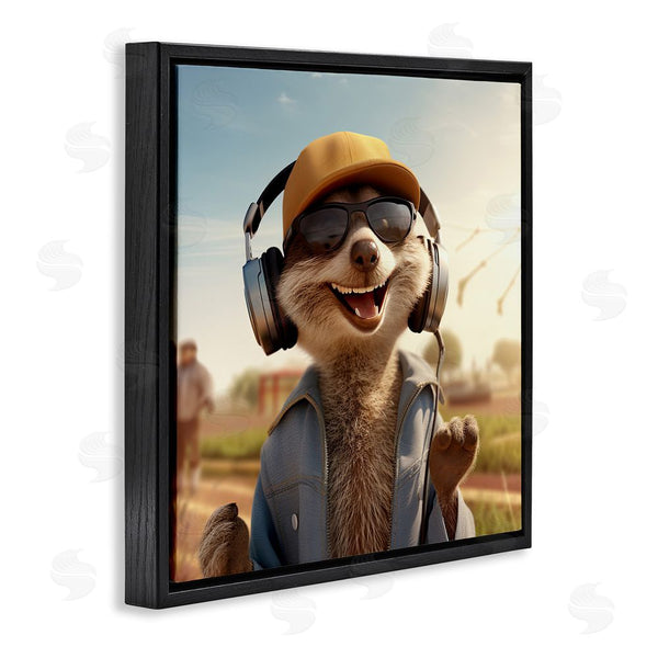 Stupell Industries Jim Baldwin | Happy Fox With Headphones Wall Art