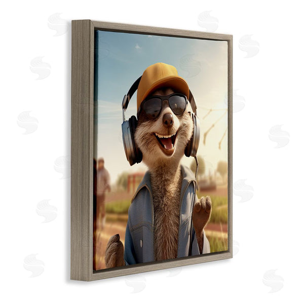 Stupell Industries Jim Baldwin | Happy Fox With Headphones Wall Art
