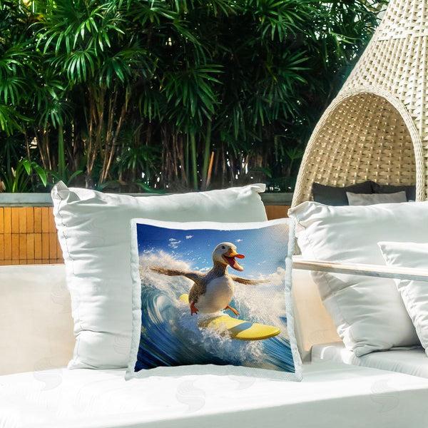 Stupell Industries Jim Baldwin | Happy Surfing Duck Printed Throw Pillow