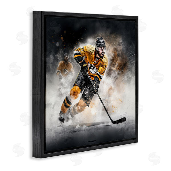 Stupell Industries Jim Baldwin | Hockey Player Athlete Wall Art