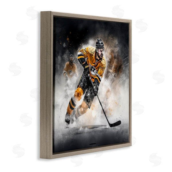 Stupell Industries Jim Baldwin | Hockey Player Athlete Wall Art