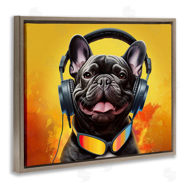 Stupell Industries Jim Baldwin | Modern Dog With Headphones Wall Art
