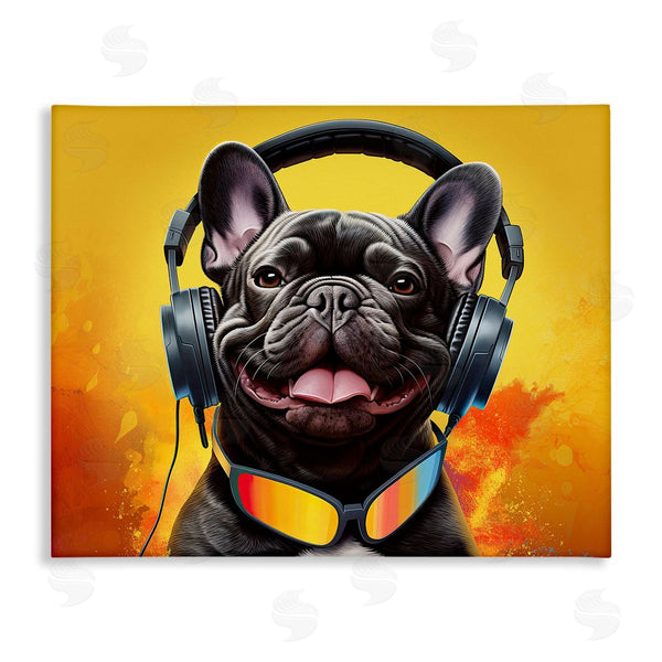stupell industries Jim Baldwin | Modern Dog with Headphones Wall Art