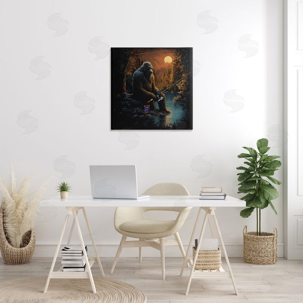 Stupell Industries Jim Baldwin | Monster Fishing At Lake Wall Art