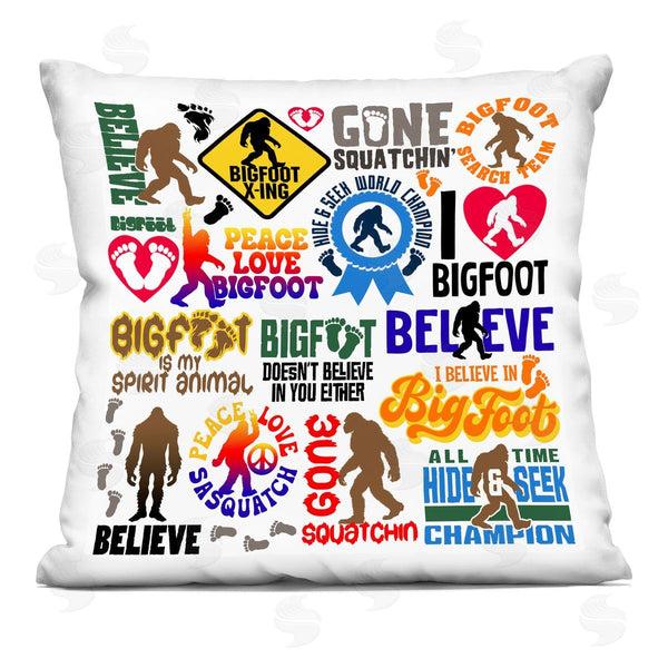 stupell industries Jim Baldwin | Mythical Creature Believe Phrases Printed Throw Pillow