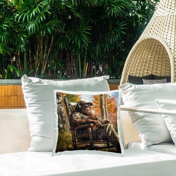 Stupell Industries Jim Baldwin | Mythical Creature With Headphones Printed Throw Pillow