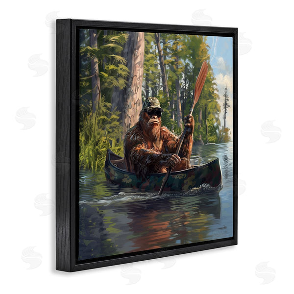 Stupell Industries Jim Baldwin | Mythical Monster In Canoe