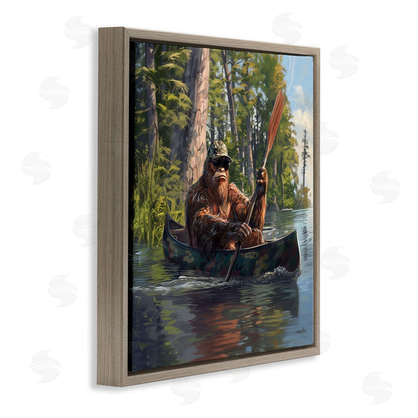 Stupell Industries Jim Baldwin | Mythical Monster In Canoe