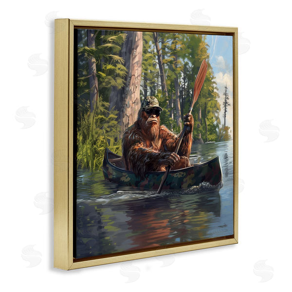 Stupell Industries Jim Baldwin | Mythical Monster In Canoe