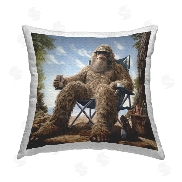 Stupell Industries Jim Baldwin | Mythical Monster On Beach Printed Throw Pillow