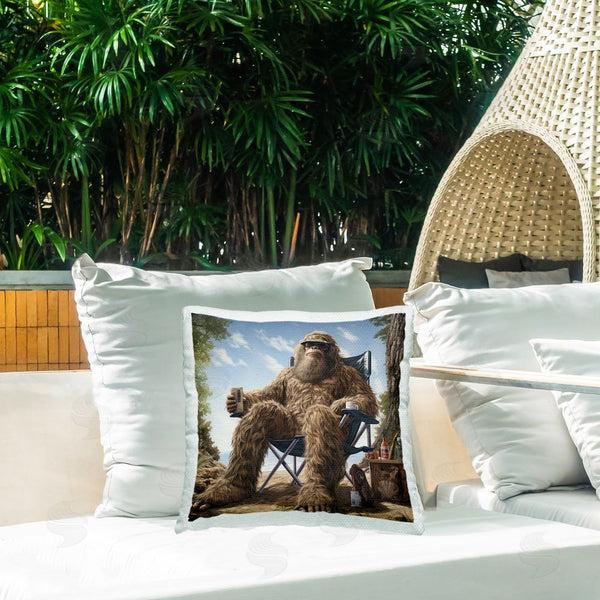 Stupell Industries Jim Baldwin | Mythical Monster On Beach Printed Throw Pillow