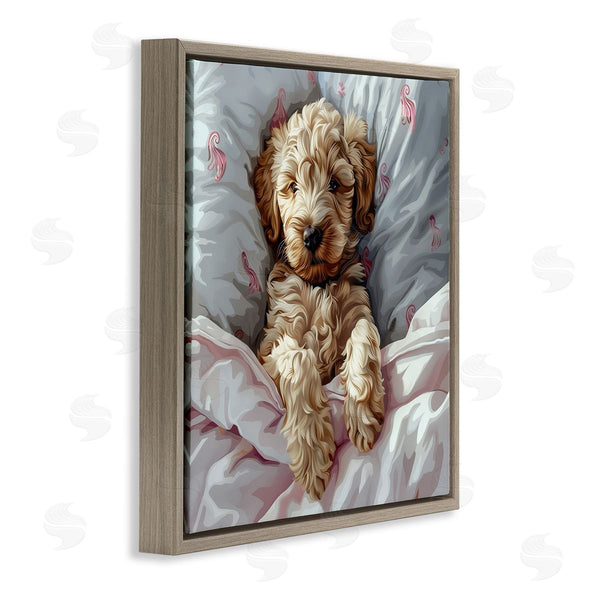 Stupell Industries Jim Baldwin | Nap Time Cuddling Labradoodle