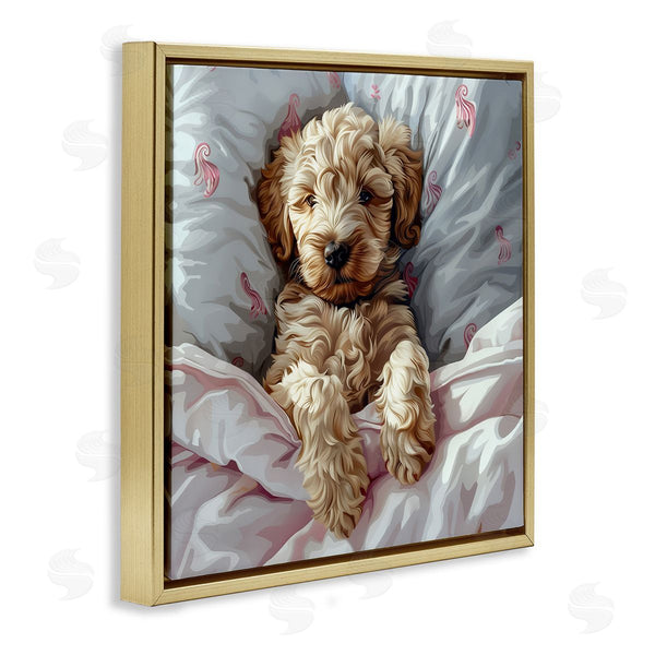 Stupell Industries Jim Baldwin | Nap Time Cuddling Labradoodle