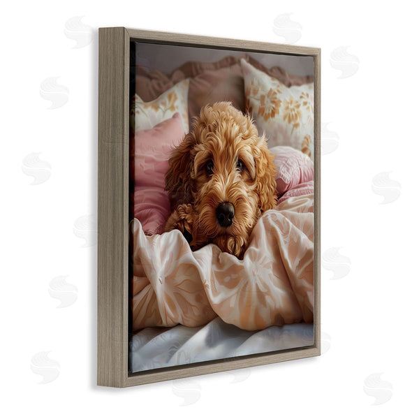 Stupell Industries Jim Baldwin | Nap Time Cuddling Pup