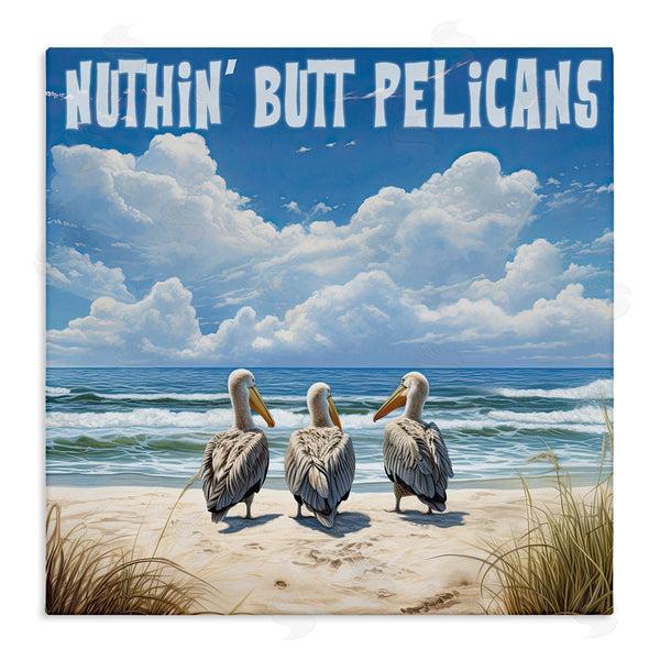stupell industries Jim Baldwin | Nuthin' Butt Pelicans Wall Art