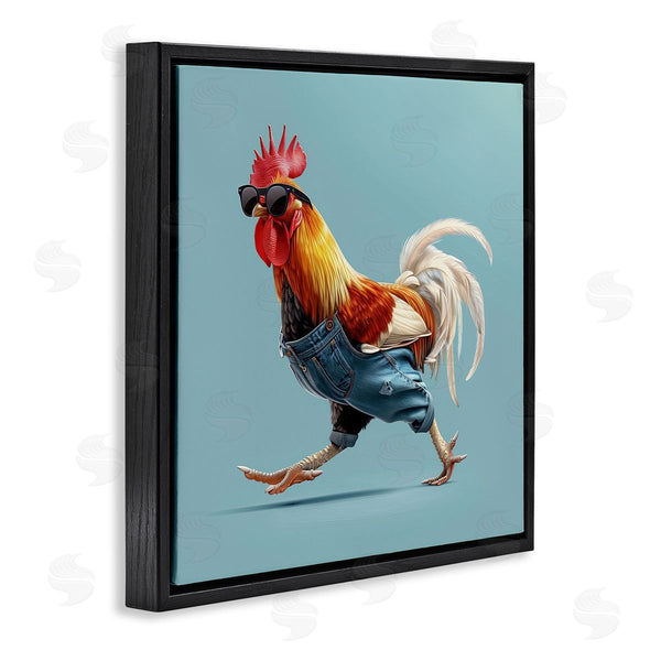 Stupell Industries Jim Baldwin | Rooster Run With Sunglasses