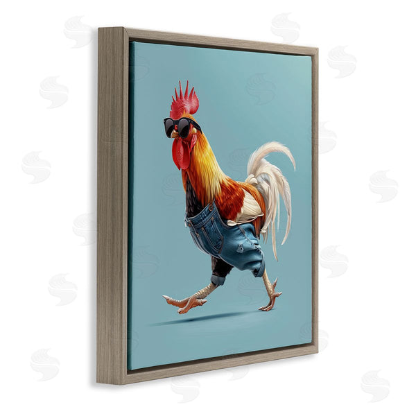 Stupell Industries Jim Baldwin | Rooster Run With Sunglasses