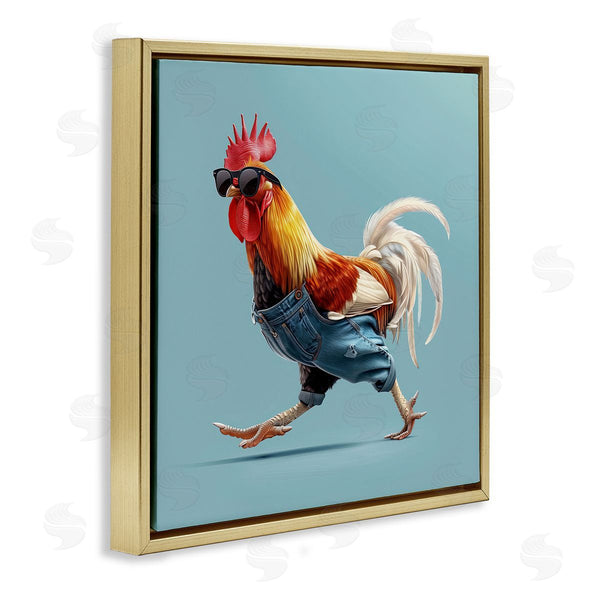 Stupell Industries Jim Baldwin | Rooster Run With Sunglasses