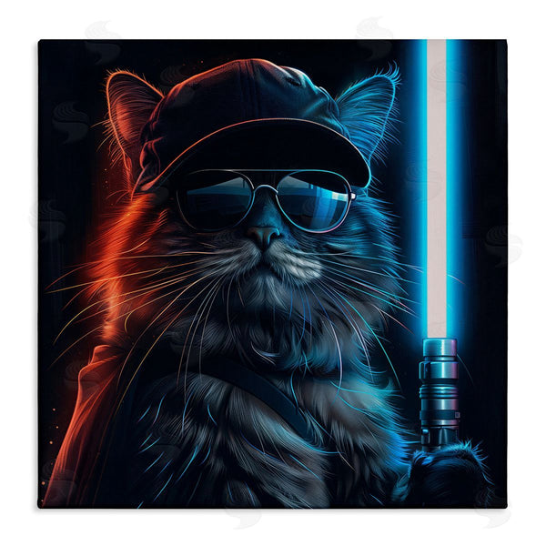 stupell industries Jim Baldwin | Sci-Fi Cat with Glowing Saber