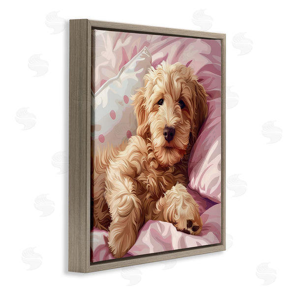 Stupell Industries Jim Baldwin | Sleepy Labradoodle In Bed