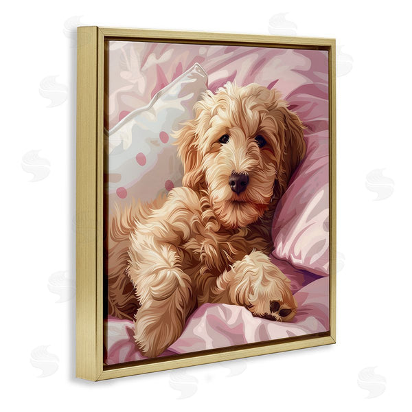 Stupell Industries Jim Baldwin | Sleepy Labradoodle In Bed