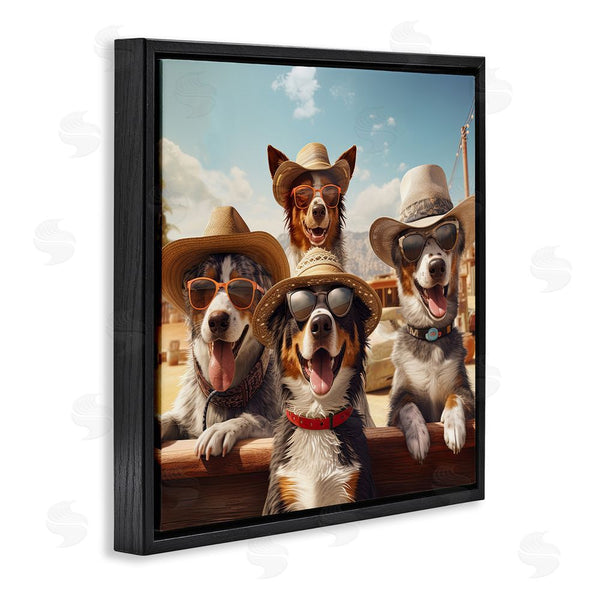 Stupell Industries Jim Baldwin | Southwestern Cowboy Dogs Wall Art
