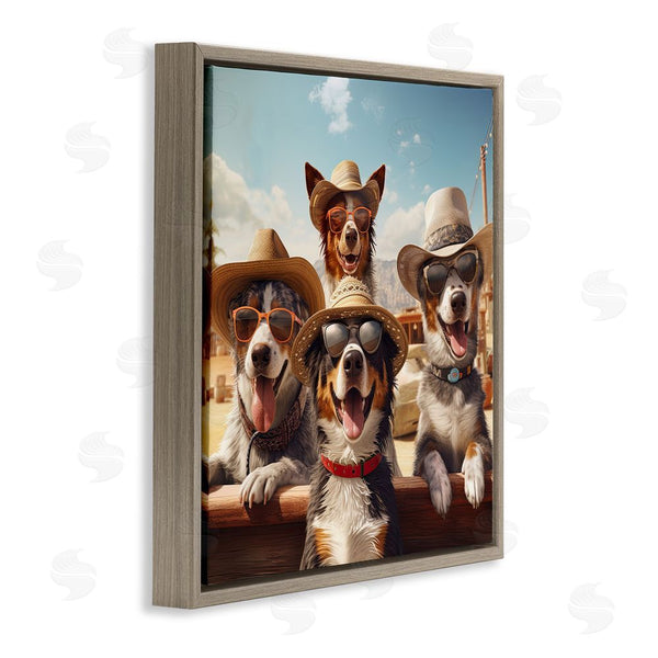 Stupell Industries Jim Baldwin | Southwestern Cowboy Dogs Wall Art