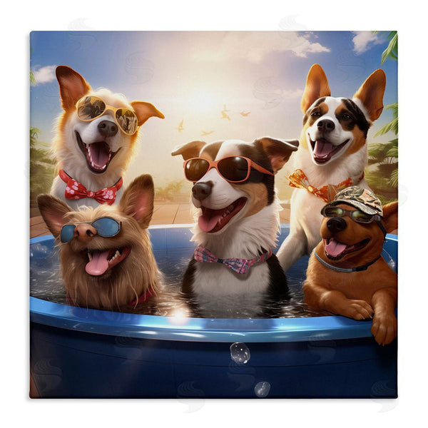 stupell industries Jim Baldwin | Summer Fun Dogs Wall Art