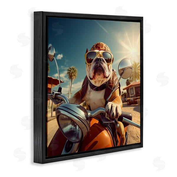 Stupell Industries Jim Baldwin | Summer Motorcycle Dog Wall Art