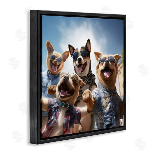 Stupell Industries Jim Baldwin | Trendy Dogs Selfie Wall Art