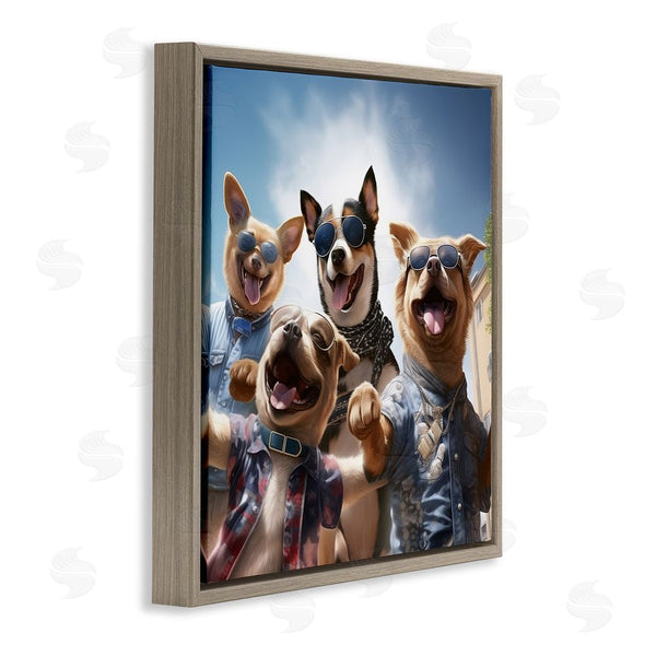 Stupell Industries Jim Baldwin | Trendy Dogs Selfie Wall Art
