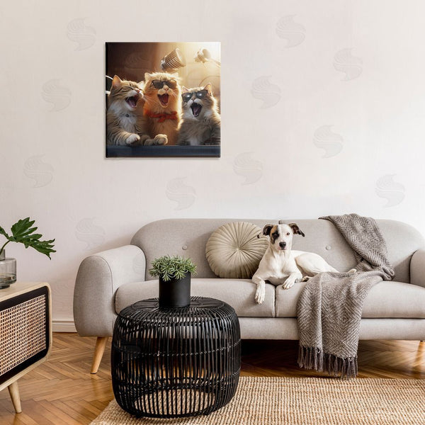 Stupell Industries Jim Baldwin | Trendy Singing Cats Wall Art