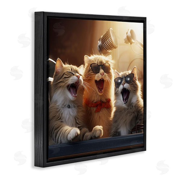 Stupell Industries Jim Baldwin | Trendy Singing Cats Wall Art