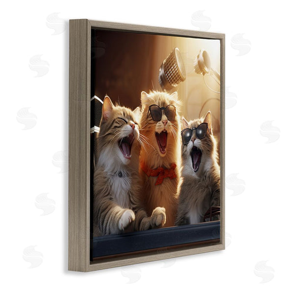 Stupell Industries Jim Baldwin | Trendy Singing Cats Wall Art