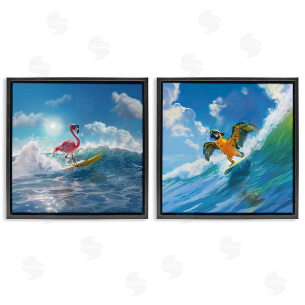 Stupell Industries Jim Baldwin | Tropical Surfing Birds