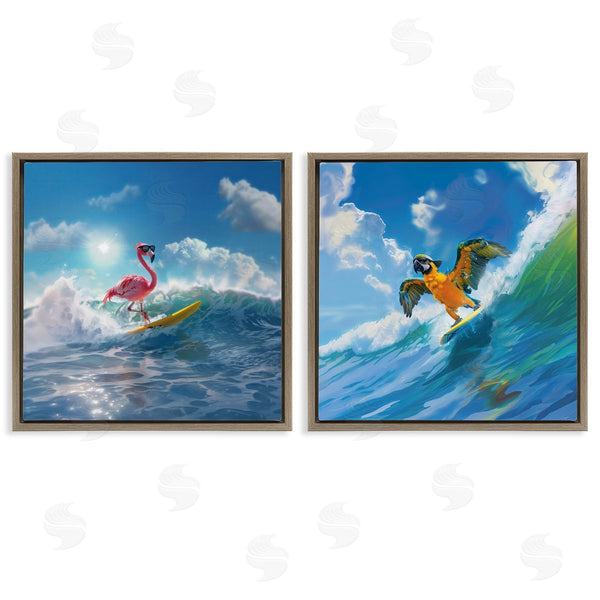 Stupell Industries Jim Baldwin | Tropical Surfing Birds
