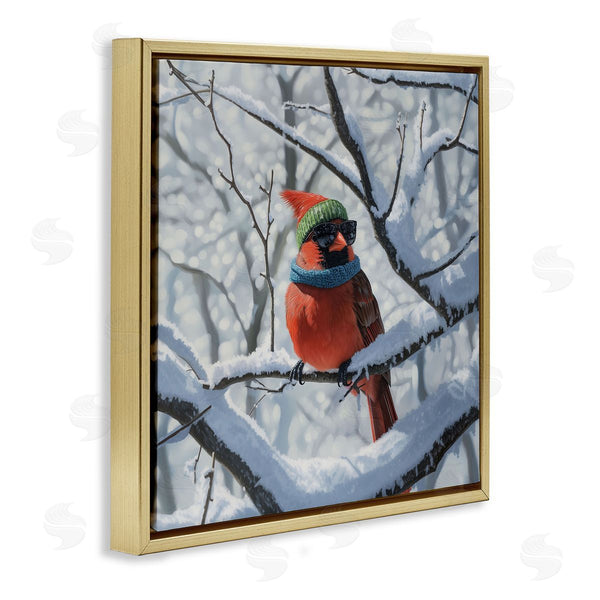 Stupell Industries Jim Baldwin | Winter Cool Cardinal