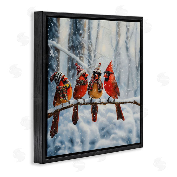 Stupell Industries Jim Baldwin | Winter Dressed Cardinals