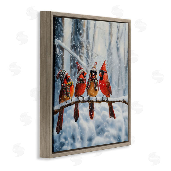 Stupell Industries Jim Baldwin | Winter Dressed Cardinals