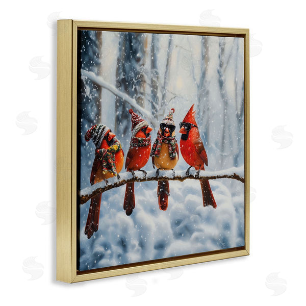 Stupell Industries Jim Baldwin | Winter Dressed Cardinals