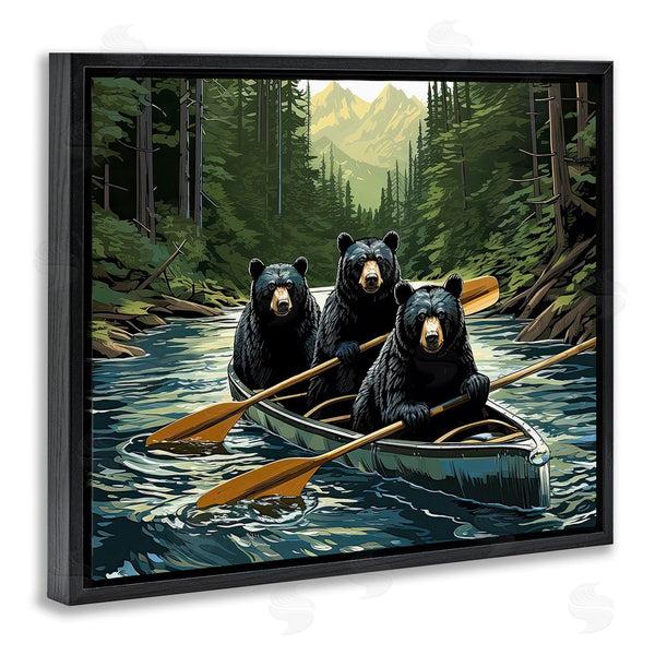 Stupell Industries Jim Baldwin | Woodland Canoeing Bears Wall Art