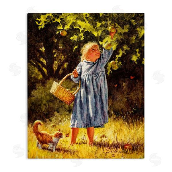 stupell industries Jim Daly | Country Girl Reaching for Apple