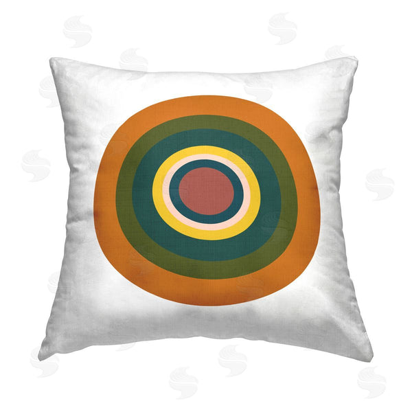 stupell industries Jim Schlotzhauer | Earthy Circle Shape Printed Throw Pillow