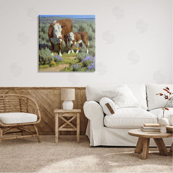 Stupell Industries Jimmy Dyer | Cattle In Lush Countryside Pasture Wall Art